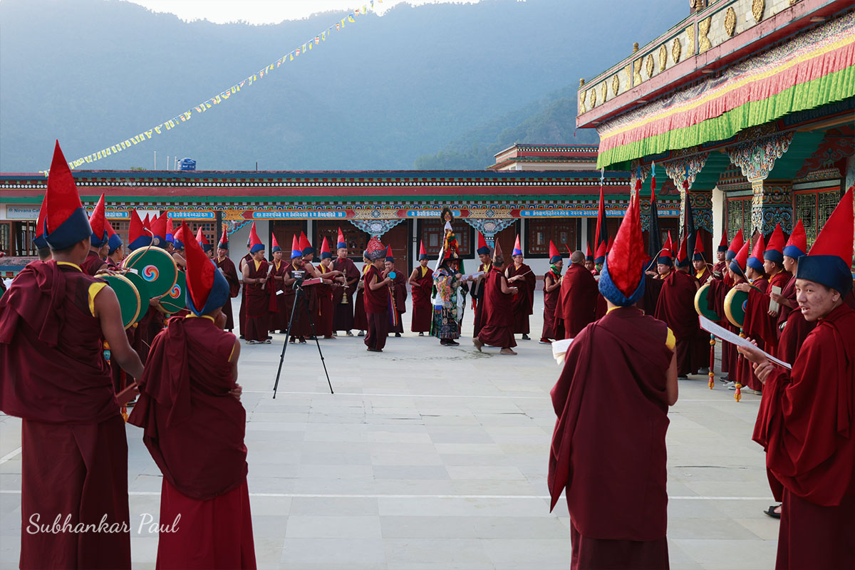 Buddhist ritual at Skkim