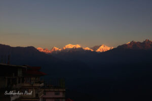 bong travels - April 27 sunrise at sikkim
